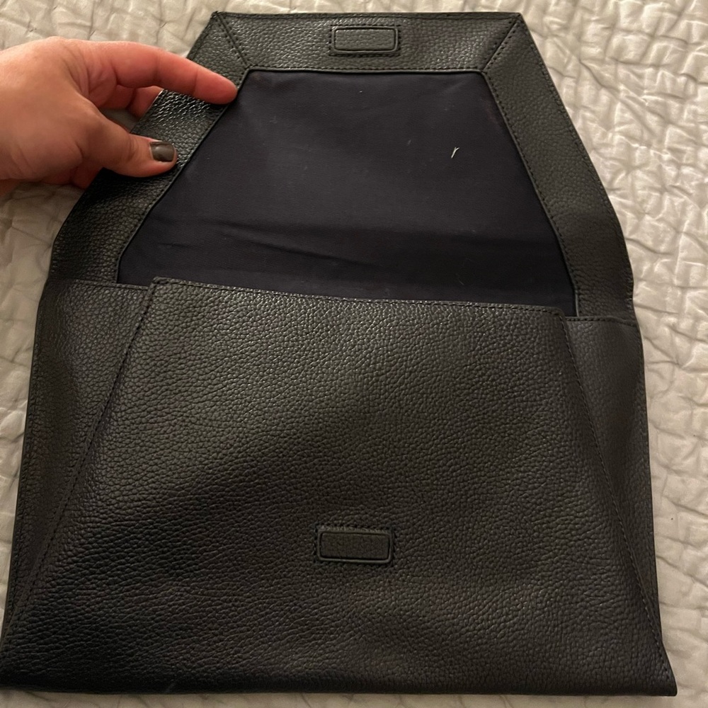 Oversized Flynn Clutch-Navy Blue